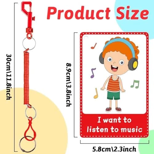 ZOIIWA Autism My Behaviour Communication Cards 90PCS | Visual Aid Language Learning Cue Cards for Speech Delay, Special Needs thumbnail 2