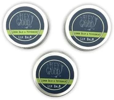 The Ilex Wood Natural Lemon Balm & Peppermint Lip Balm 3 Pack | Soothes Cold Sores, Moisturizes Dry Lips thumbnail 6