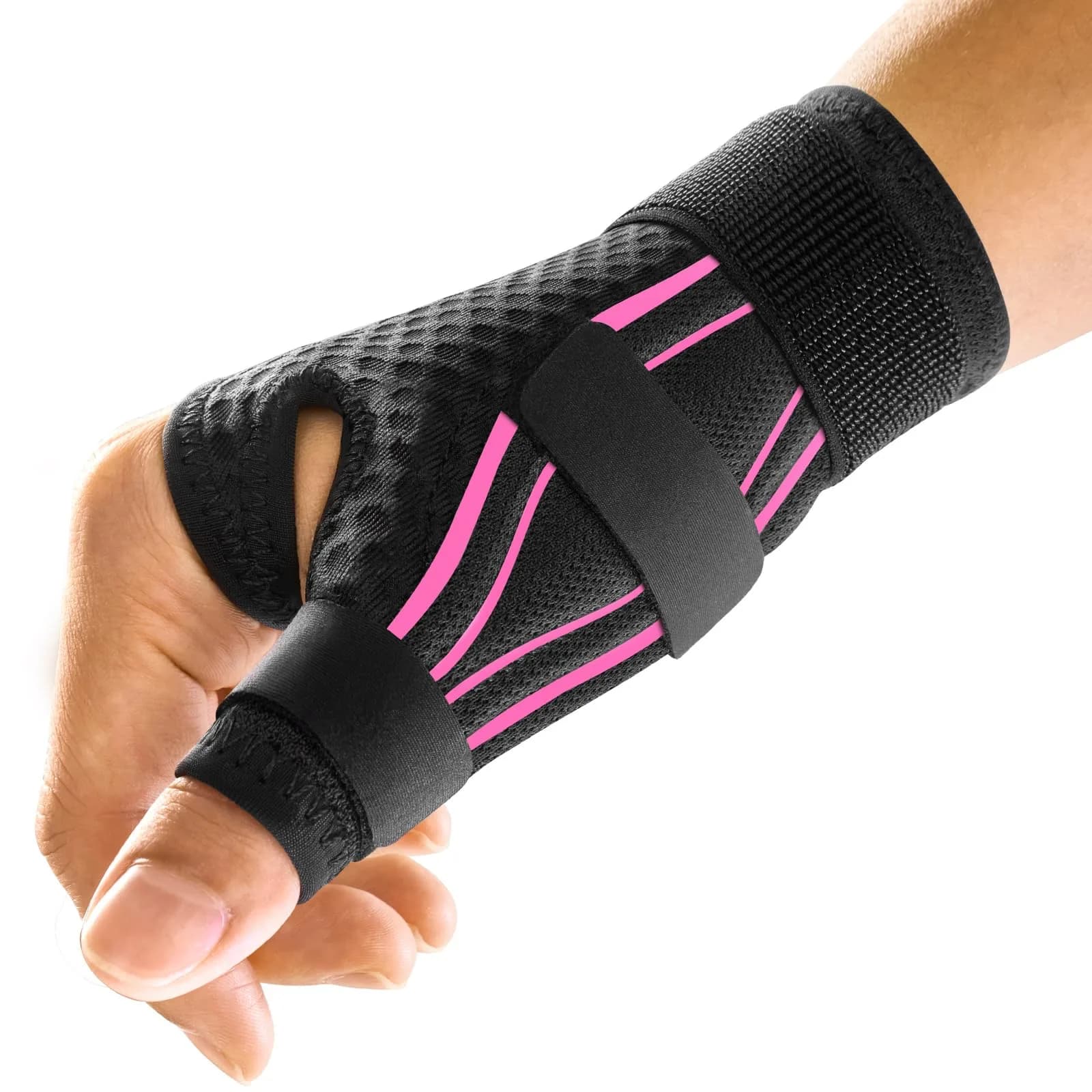 FREETOO Thumb and Wrist Brace for Arthritis Support | Ergonomic, Breathable & Adjustable (S/M - Fit both hands) - main product image
