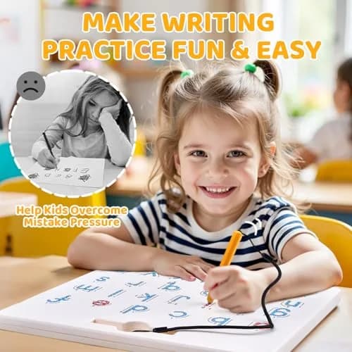 GAMENOTE Magnetic Letter Number Board Double Sided 2-in-1 ABC 123 Tracing Set | Educational Toy for Toddlers Kids thumbnail 6