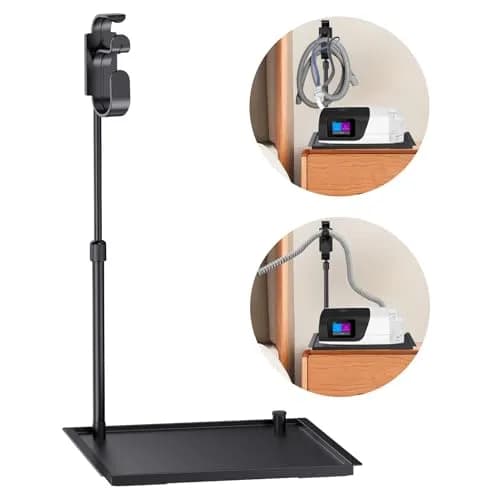 Aifeedi CPAP Protector Mat - Bedside Organizer & Hose Holder | Travel-Friendly, Keeps Supplies Neat (Matte Black) thumbnail 1