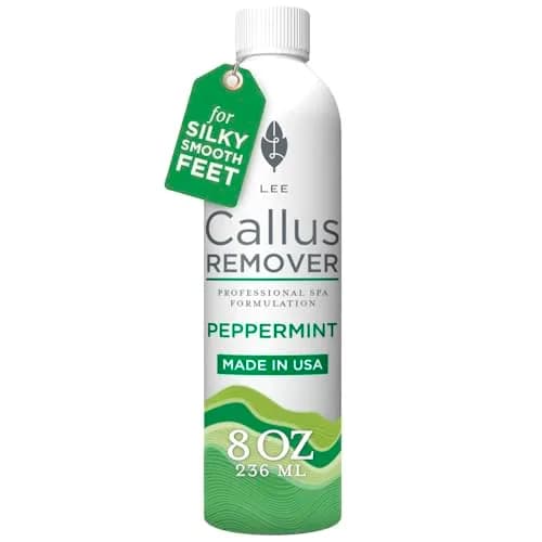 Lee Beauty Professional Peppermint Gel Callus Remover 237ml (8 Fl Oz) | Fast-Acting Formula for Cracked Heels & Dead Skin thumbnail 1