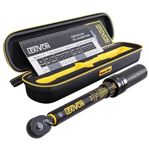 LEXIVON Bike Torque Wrench 1/4-Inch Drive 2-26 Nm | Dual-Direction Click, Portable for Road & Mountain Bicycles thumbnail 1