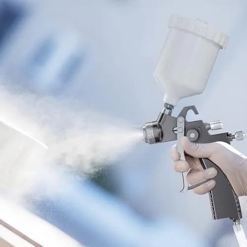 GATTLELIC LVLP Air Spray Gun Premium Kit with 1.3/1.5/1.7mm Nozzles & Air Regulator, Automotive Paint Sprayer for Cars & Houses (Grey) thumbnail 6