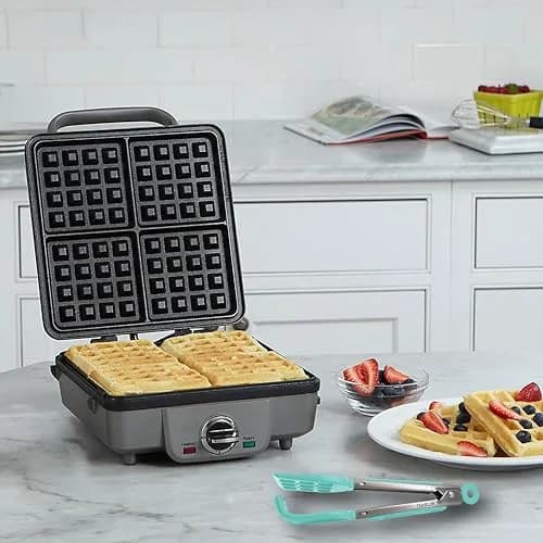 StarBlue Mini Waffle Tongs 8 Inches (20.32 cm) | Heat-Resistant Nylon & Stainless Steel Serving Tongs thumbnail 6