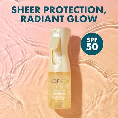 Kopari Golden Sunglaze Sheer Body Mist Sunscreen SPF 50, 140ml (4.7 fl oz) | Hydrates, Brightens, and Gives Skin a Glowy Finish thumbnail 2