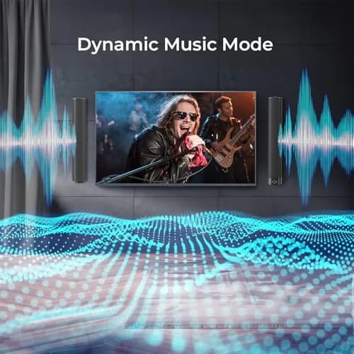 Assistrust Sound Bar for Smart TV | 80W Bluetooth/ARC/Opt/AUX Connect, Auto Volume Boost, 3 Equalizer Modes, 2 in 1 Detachable Design thumbnail 7