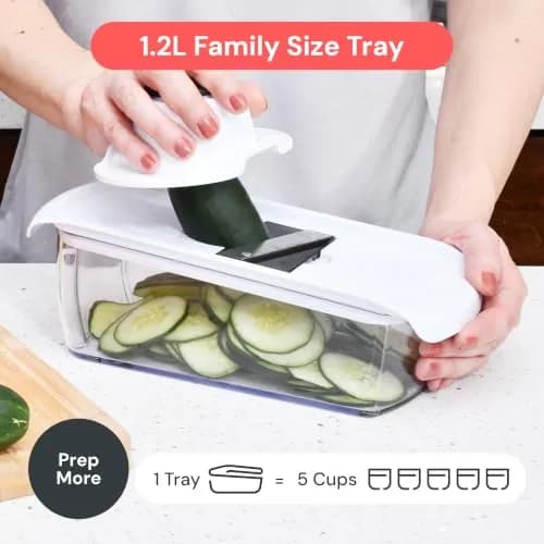 Fullstar Pro Original Vegetable Chopper & Mandoline Slicer Kitchen Gadget with 12 Blades | 1.35 kg (2.98 lb) | All-in-1 Meal Prep Tool thumbnail 6