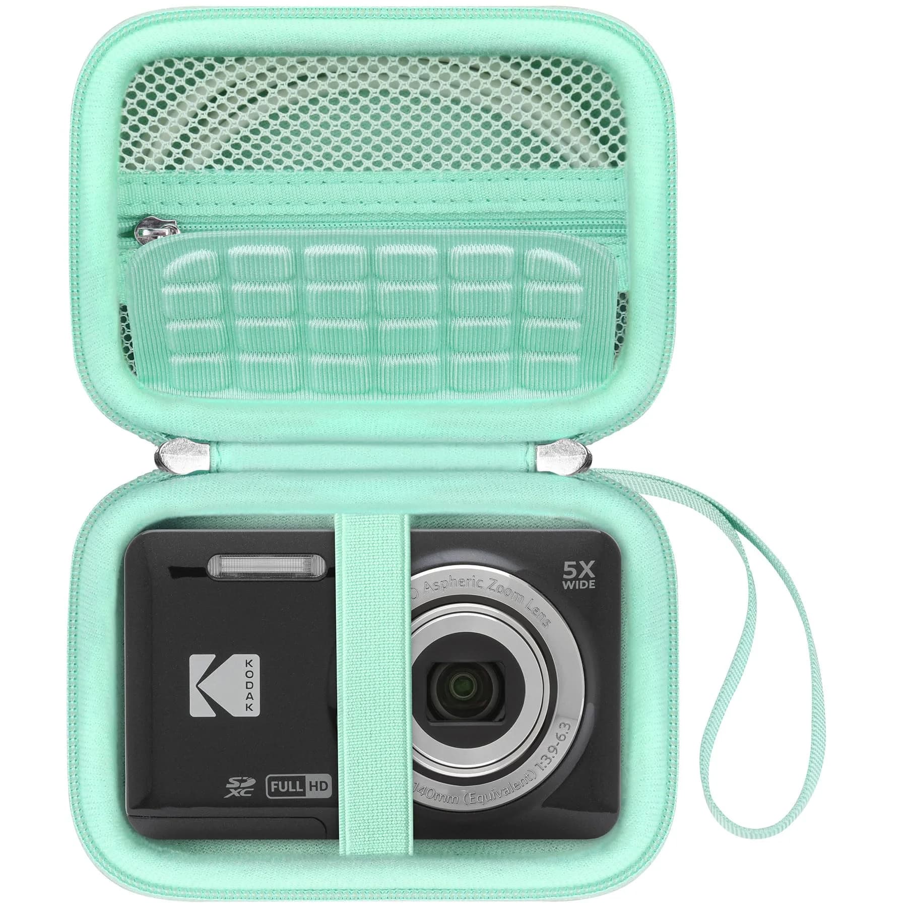 Canboc Camera Case for KODAK PIXPRO FZ55/ FZ45/ FZ53 16MP Digital Camera | Shockproof & Waterproof — T-Mint Green