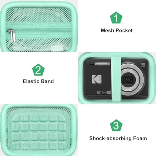 Canboc Camera Case for KODAK PIXPRO FZ55/ FZ45/ FZ53 16MP Digital Camera | Compact, Shockproof & Lightweight thumbnail 6