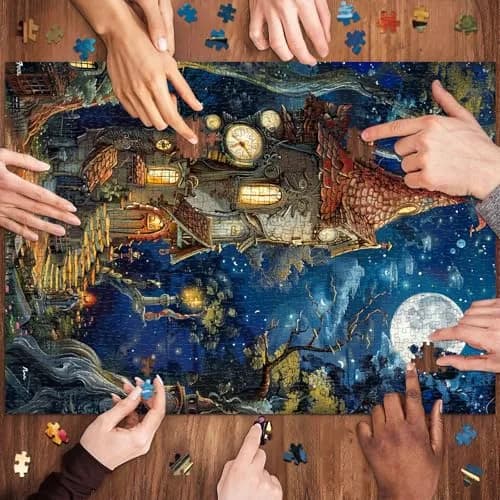 TangComplete Ancient Castle Jigsaw Puzzle 1000 Pieces 70cm x 50cm | Challenging Educational Toy thumbnail 4