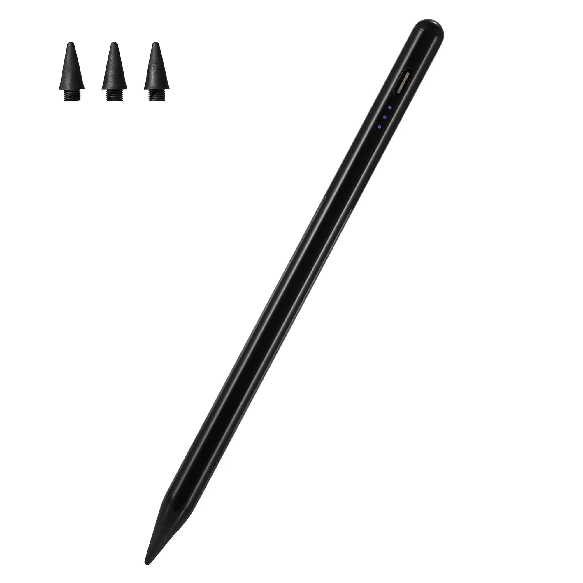 Waiktyne Active Stylus Pen for iPad 11th-6th Gen, iPad Pro M4/M2/M3, Air M3/M2, Mini 7th/6th/5th Gen - Black