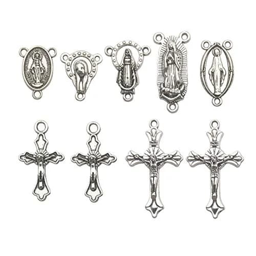 iloveDIYbeads 75pcs Cross Pendants Charms | Religious Theme, Alloy thumbnail 1