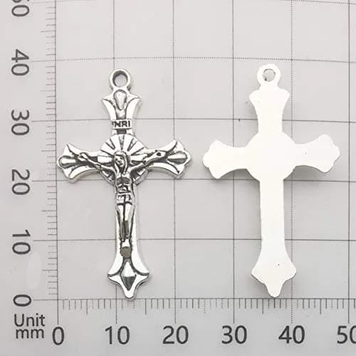 iloveDIYbeads 75pcs Cross Pendants Charms | Religious Theme, Alloy thumbnail 7