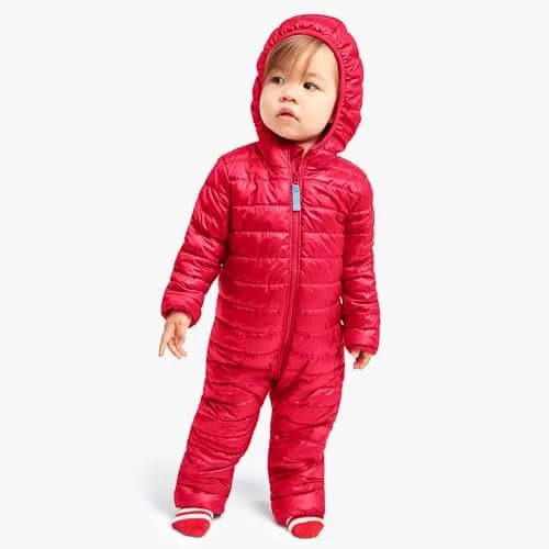 Primary Baby Puffer Bunting Suit, Water-Repellent, Windproof (Iris, 18-24M) | Cozy, Lightweight & Eco-Friendly thumbnail 2