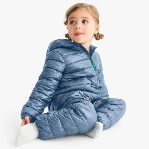 Primary Baby Puffer Bunting Suit, Water-Repellent, Windproof (Iris, 18-24M) | Cozy, Lightweight & Eco-Friendly thumbnail 5