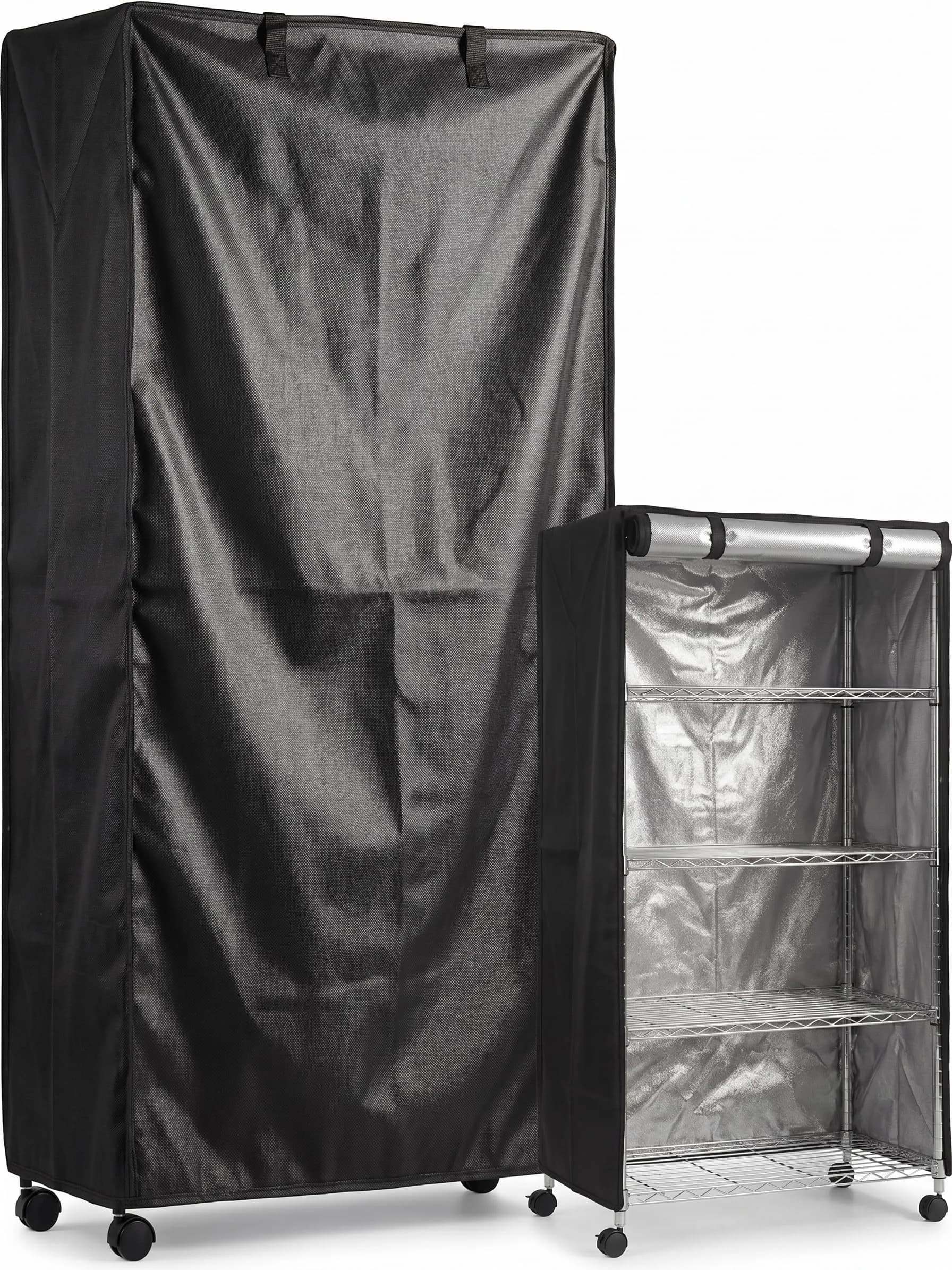 STARVAST Wire Shelf Cover with Zipper, 36" W x 18" D x 72" H (91cm W x 46cm D x 183cm H) | Heavy Duty Oxford Fabric for Dustproof & Heat Insulation - main product image
