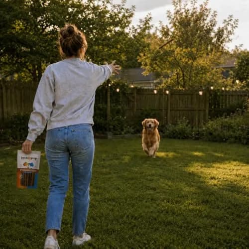 Jack&Pup Collagen Sticks for Dogs 4 Pack | Rawhide-Free, Long Lasting 6 inch Chews thumbnail 7