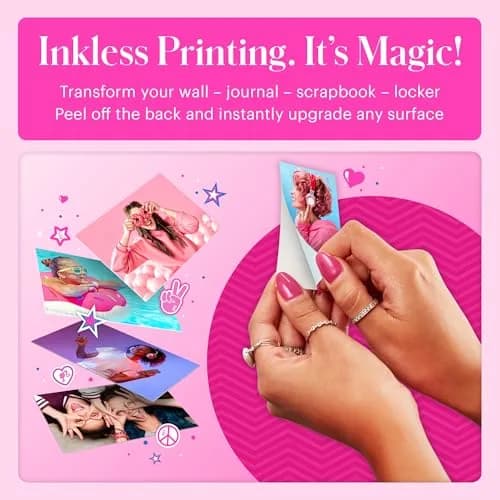 Kodak Barbie Printomatic Instant Camera Starter Bundle (Iconic Style) 5MP | 2x3" Zink Prints thumbnail 4