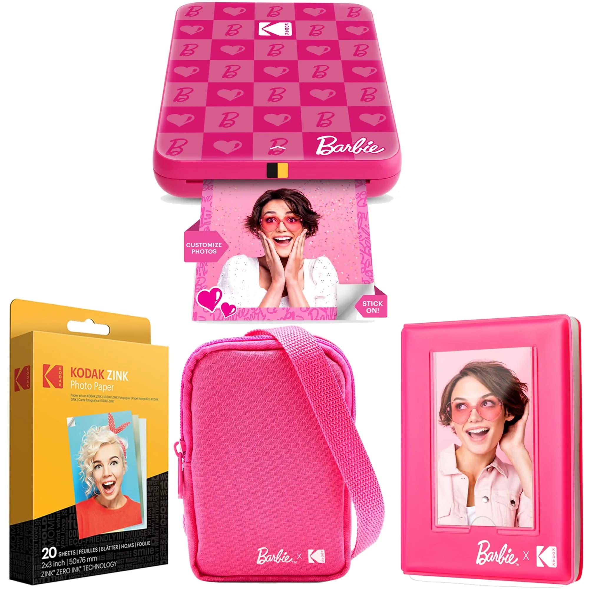 Kodak x Barbie Step Slim Wireless Instant Photo Printer Bundle | 2x3" Zink Prints, 5MP, Bluetooth, 25 Prints/Charge - main product image
