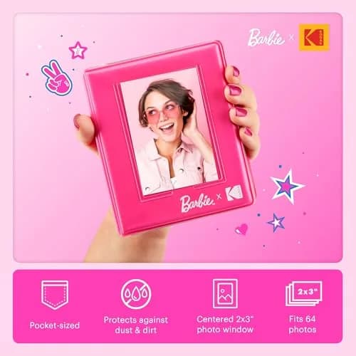 Kodak x Barbie Step Slim Wireless Instant Photo Printer Bundle | 2x3" Prints, Bluetooth, 5MP Camera, 25 Prints/Charge thumbnail 7