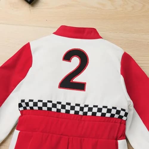 IDOPIP Baby Boys 1st 2nd Birthday Race Car Romper 18-24 Months | Unisex Toddler Racer Suit for Cake Smash thumbnail 6
