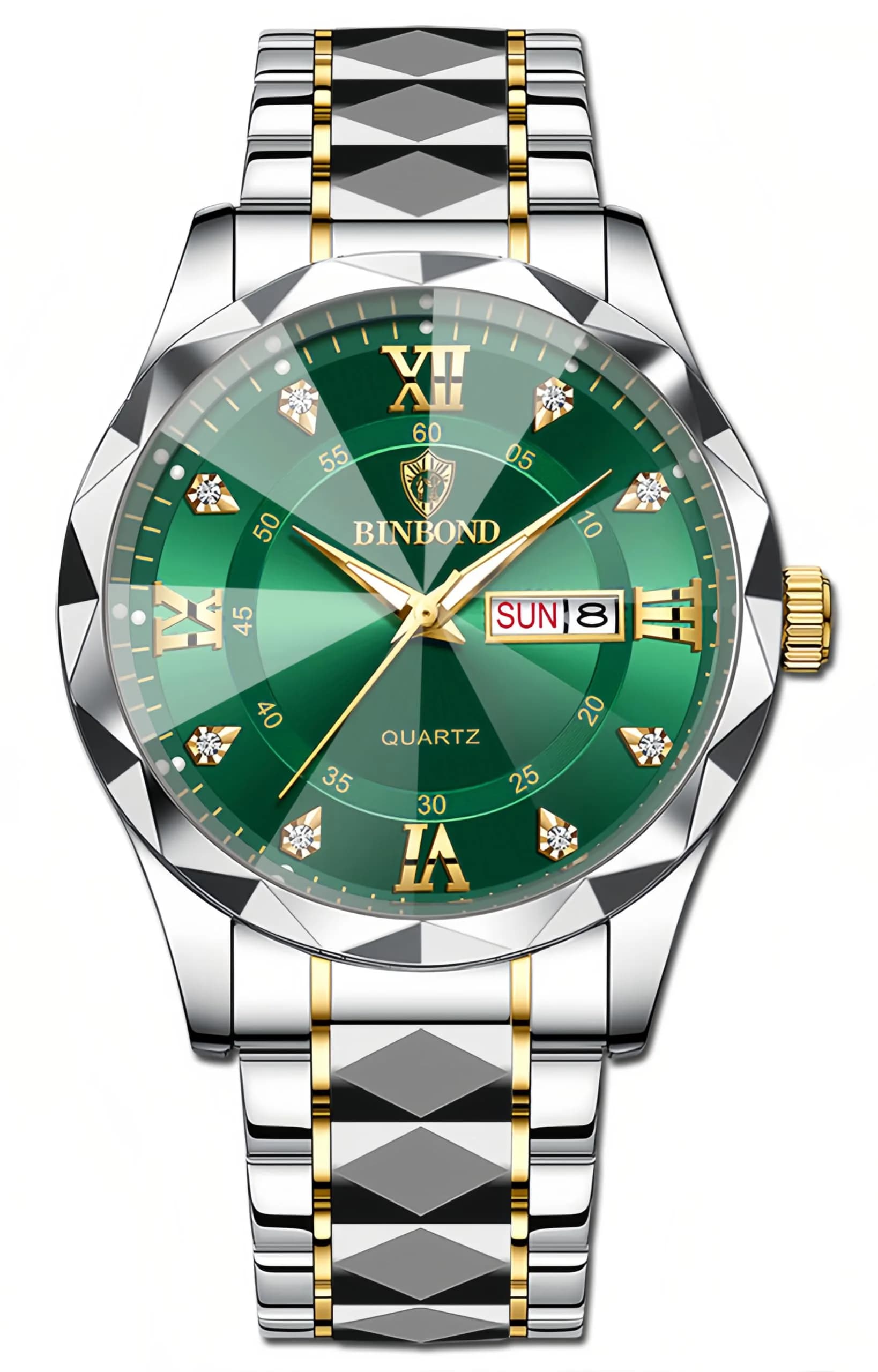Gosasa Men's and Women's Business Diamond Watch 43mm | Waterproof Quartz with Day-Date - main product image