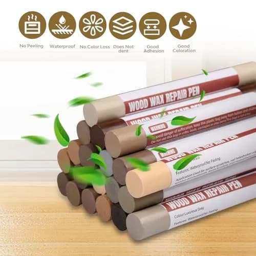 Uxney Wood Filler Sticks 20 Colors | Furniture Touch Up for Scratches & Holes (≤120c) thumbnail 5