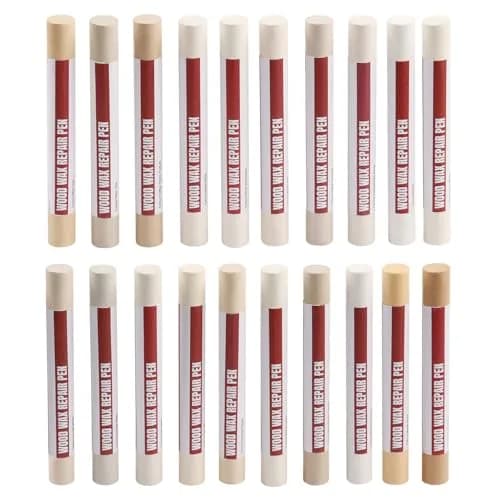 Uxney Wood Filler Sticks, 20 Colors Wood Repair Wax Crayons for Furniture, Floors, Cabinets, and More (Light Color Series) thumbnail 1