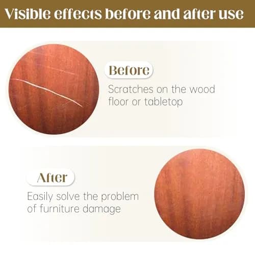 Uxney Wood Filler Sticks, 20 Colors Wood Repair Wax Crayons for Furniture, Floors, Cabinets, and More (Light Color Series) thumbnail 4