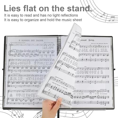 RNSXYAT Sheet Music Folder, 8.5x11 Inches | Durable Double-Sided Organizer for Musicians thumbnail 6