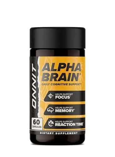 ONNIT Alpha Brain Nootropic Brain Supplement for Focus & Memory, 60 Count | Supports Cognitive Function thumbnail 1