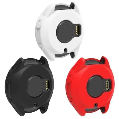 TenCloud Silicone Watch Case for Garmin Forerunner 965 | 3 Pack Black+Red+White thumbnail 1