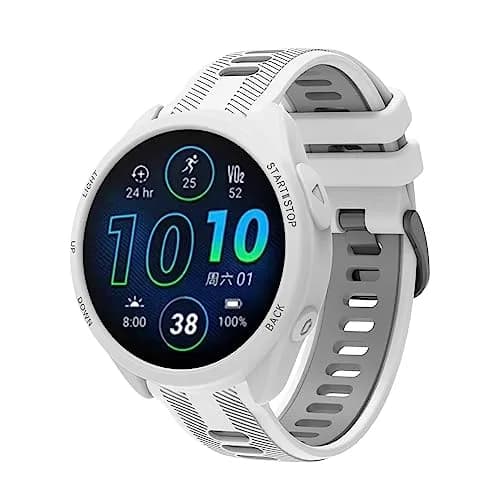 TenCloud Silicone Watch Case for Garmin Forerunner 965 | 3 Pack Black+Red+White thumbnail 4