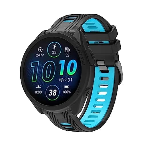 TenCloud Silicone Watch Case for Garmin Forerunner 965 | 3 Pack Black+Red+White thumbnail 5