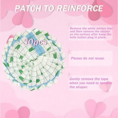 Josuyofo Belly Button Plug Post Tummy Tuck & Liposuction Recovery Shaper, Soft Silicone Navel Retainer (Transparent, 8-Pack) thumbnail 5