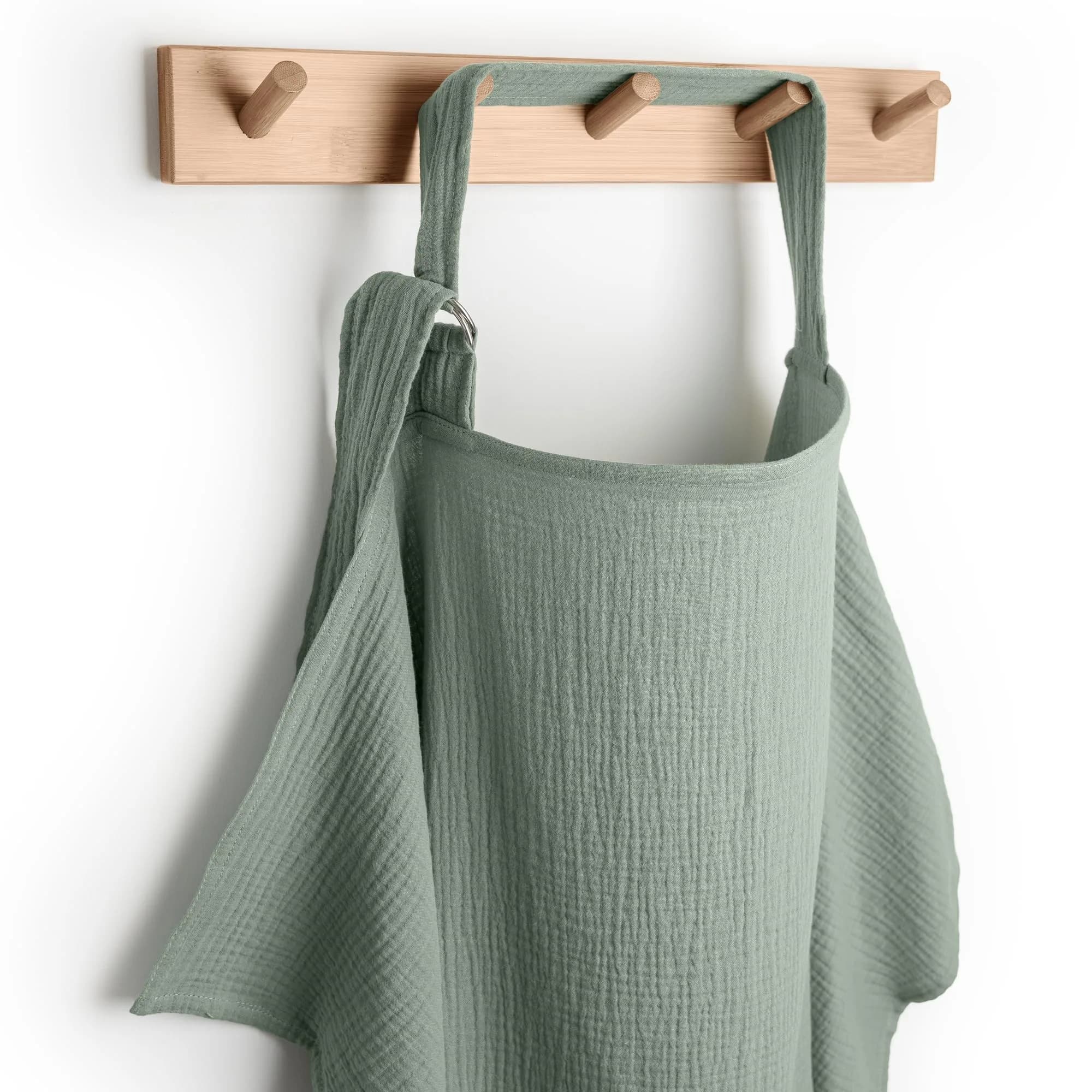 Comfy Cubs Muslin Nursing Cover Fern - 100% Muslin Breastfeeding Cover 21.5cm (8.5in) L x 16cm (6.3in) W | Breathable & Airy for Indian Climate