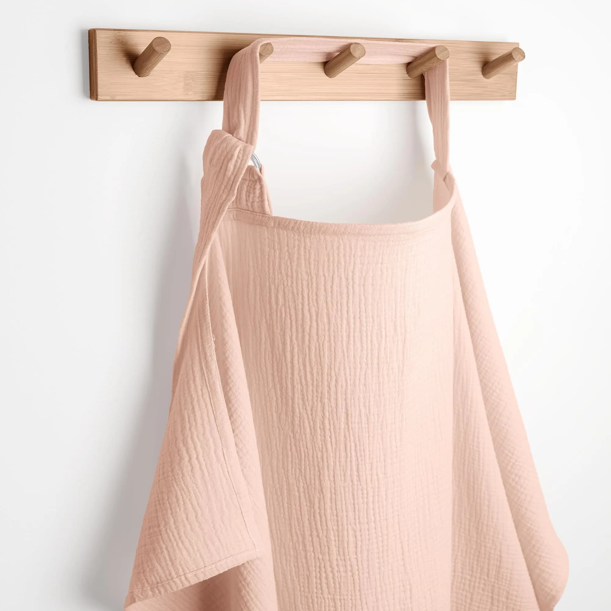 Comfy Cubs Muslin Nursing Cover Blush | Soft & Breathable Baby Nursing Scarf with Adjustable Neck Strap