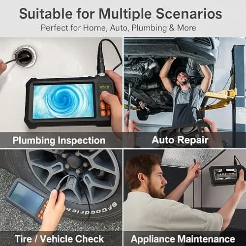 COOVIE Inspection Endoscope Camera 49.2Ft | 1080P HD Waterproof Sewer Borescope with Light thumbnail 8
