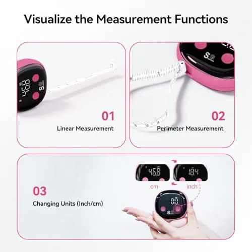 HAIZHIHUI Body Tape Measure Bluetooth Digital with LED Type-C | Accurate Body Data thumbnail 5