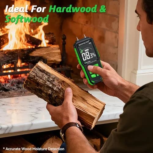 RDINSCOS Pin-Type Moisture Meter for Wood, Walls & Hardwood | 5.7%-56.1% Wood Range thumbnail 5
