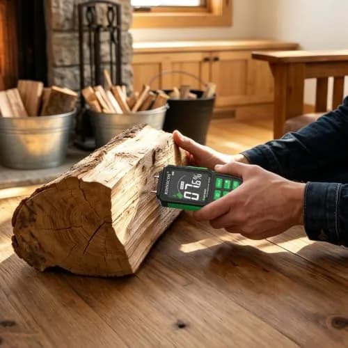 RDINSCOS Pin-Type Moisture Meter for Wood, Walls & Hardwood | 5.7%-56.1% Wood Range thumbnail 2