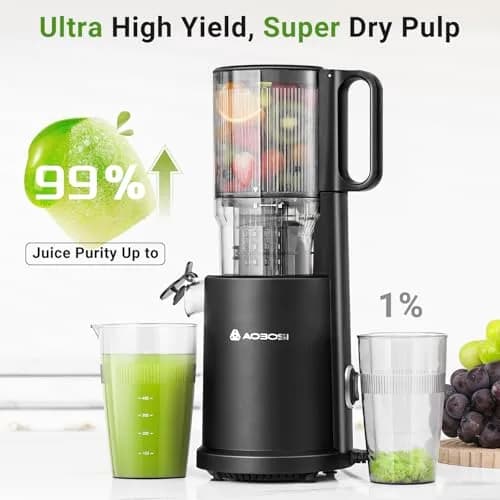 AAOBOSI Slow Cold Press Juicer Machine 54oz | 7-Stage Masticating Technology for Nutrient-Rich Juice thumbnail 6