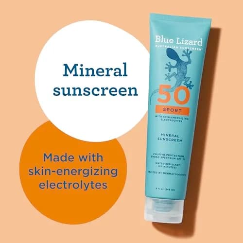 Blue Lizard Sport Mineral Sunscreen Lotion SPF 50 148ml (5 fl oz) | Dermatologist-Trusted Mineral Protection thumbnail 4