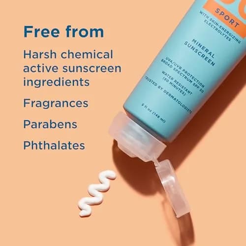 Blue Lizard Sport Mineral Sunscreen Lotion SPF 50 148ml (5 fl oz) | Dermatologist-Trusted Mineral Protection thumbnail 6
