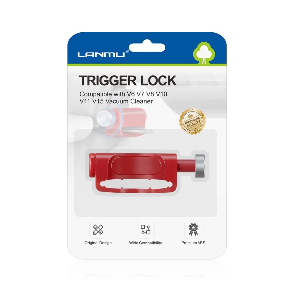 LANMU Trigger Lock for Dyson V15 V11 V10 V8 V7 V6 Cordless Vacuum Cleaner | Finger Pain Relief for Long Cleaning Sessions - main product image