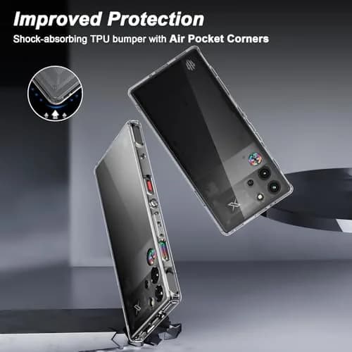 Cresee Crystal Clear Case for Red Magic 10 Pro/10S Pro (6.85'') | Hybrid Shockproof TPU Bumper Hard PC Back thumbnail 5