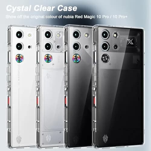 Cresee Crystal Clear Case for Red Magic 10 Pro/10S Pro (6.85'') | Hybrid Shockproof TPU Bumper Hard PC Back thumbnail 2