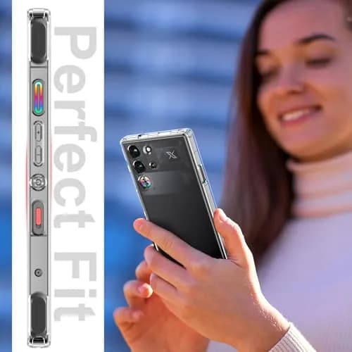 Cresee Crystal Clear Case for Red Magic 10 Pro/10S Pro (6.85'') | Hybrid Shockproof TPU Bumper Hard PC Back thumbnail 3