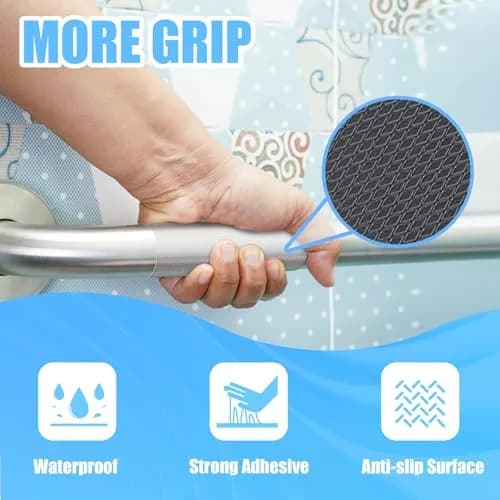 Yorwe Clear Rubber Grip Tape for Handles & Tools 5cm (2In) x 3m (10Ft) | Non-Slip, Waterproof, Heat-Resistant thumbnail 3